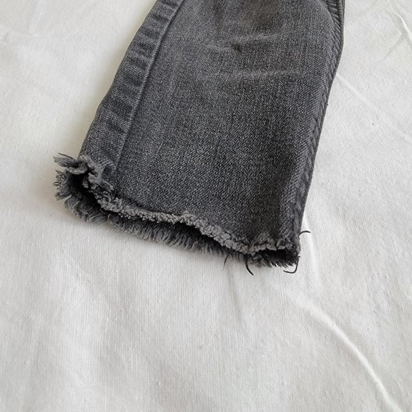Cropped Distressed Black Jeans - Picture 7 of 8
